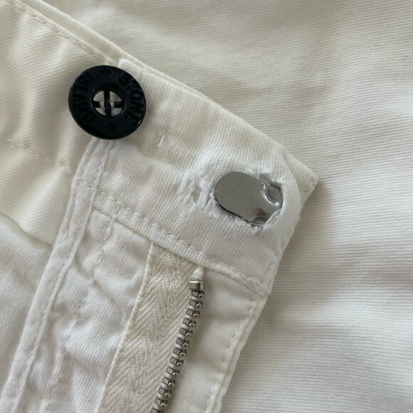 Stone Island mens white pants authentic size 34 cotton stretch cp - Picture 7 of 7
